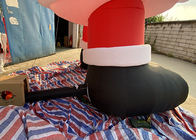 Papá Noel inflable gigante de Navidad al aire libre con ventilador para decoraciones navideñas