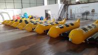 Barco de plátano inflable del agua de 3 asientos con el material de la lona del PVC de 0.9m m