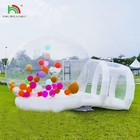 Tenda de casa de burbujas inflable de balón comercial de alta calidad con fondo rebotante para Patty