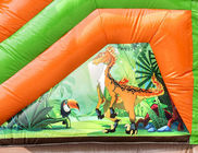 Casa inflable modificada para requisitos particulares de la despedida de los dinosaurios del tamaño/castillo animoso del niño con la diapositiva