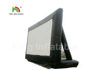 Pantalla de proyector inflable de encargo del PVC 10m del negro del CE, pantalla de cine al aire libre inflable