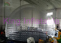 Tienda inflable de encargo de la burbuja de la bóveda, tienda inflable transparente total de la yarda