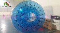 Juguetes inflables azules del agua del diseño fantástico, bola de juego del balanceo del agua del PVC de PLATÓN
