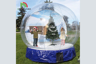Decoración transparente de la Navidad de la nieve del gigante de la Navidad de la bola de nieve inflable comercial inflable del globo el 10Ft HOutdoor