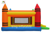 Casa de salto del castillo animoso inflable atractivo con el logotipo de encargo impreso