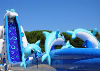 Tobogán acuático gigante inflable del elefante del patio trasero del verano para los adultos de los niños